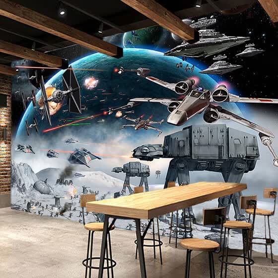 Shop Custom 3d Photo Wallpaper Mural Star Wars Large Murals Wall Painting Eco Friendly Non Woven Bedroom Wallpaper Papel De Parede 3d Online From Best Wall Stickers Murals On Jd Com Global Site