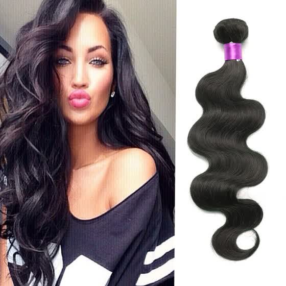 Shop Peruvian Virgin Hair Body Wave 3pcs Natural Black 100 Cheap