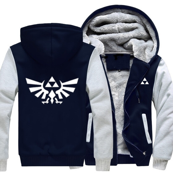 Mens The Legend of Zelda Pullover Hoodie Cosplay Sweatshirt Zipper Coat Jacket