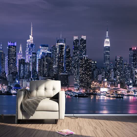 Custom Non Woven Wallpaper Modern New York City Custom Non Woven Wallpaper Modern New York City