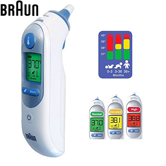 Braun ThermoScan 3 Infrared Ear Thermometer with Lens Filters Bundle
