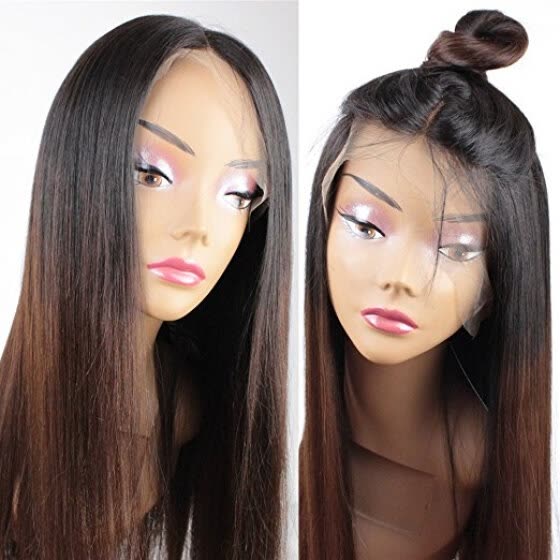 Shop Human Hair Straight Lace Front Wig 100 Real Hair Ombre