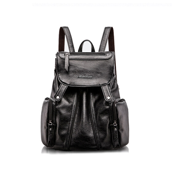 Vintage Large Mens Soft Leather Waterproof Travel Bag Laptop School Backpack