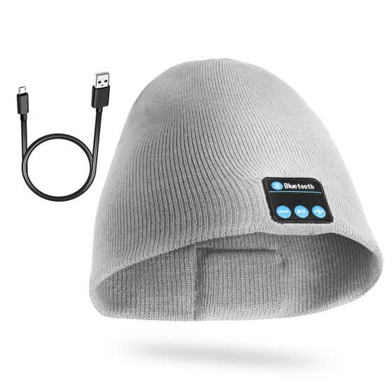 hat with built in headphones