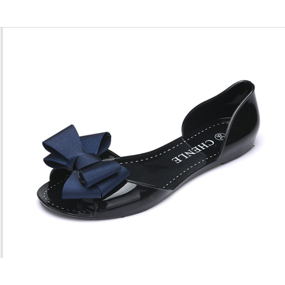 plastic flat sandals