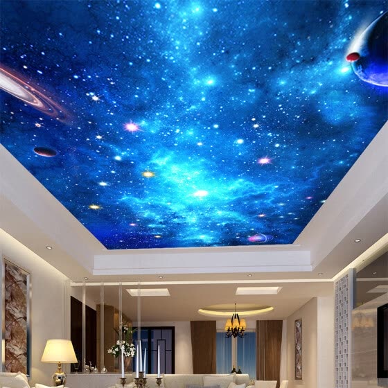 Shop Customized 3d Ceiling Mural Galaxy Nebula Photo