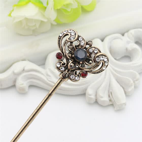 Shop Vintage Turkish Women Hollow Vines Flower Hair Clasp Resin