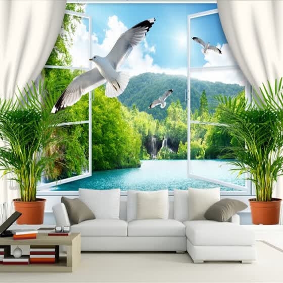 Shop Custom 3d Mural 3d Stereo Room Wallpaper Background Wallpaper