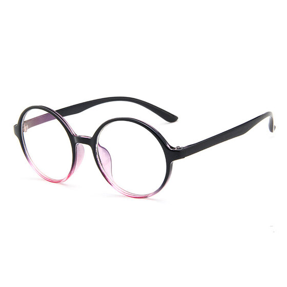flat lens Girls ultra light/ / / / round full frame anti-blue glasses/ / / wild black