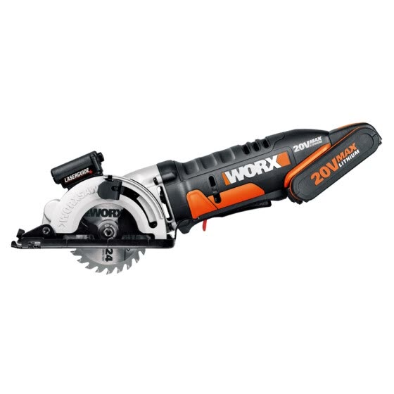 Wicks (WORX) 20 volt lithium electric saw WX523 mini woodworking chainsaw home DIY decoration power tools