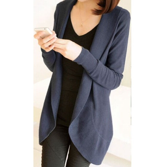 Mens Winter Warm Knitted Cardigan Long Sleeve Knitwear Jumper Sweater Outwear