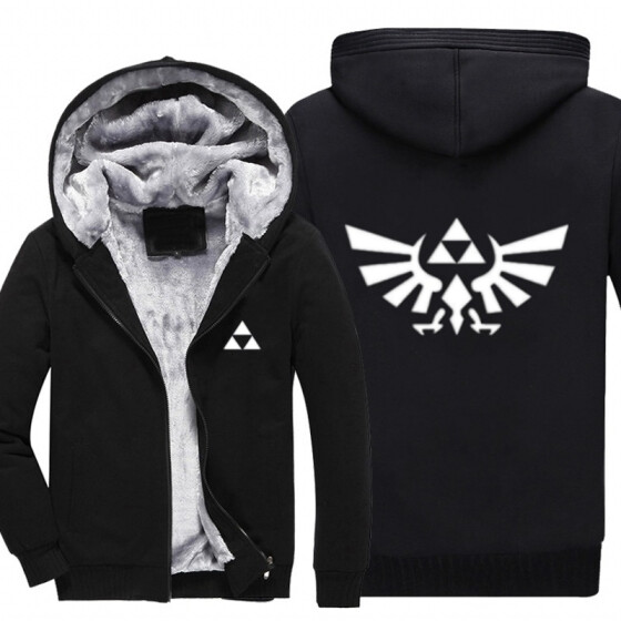Mens The Legend of Zelda Pullover Hoodie Cosplay Sweatshirt Zipper Coat Jacket