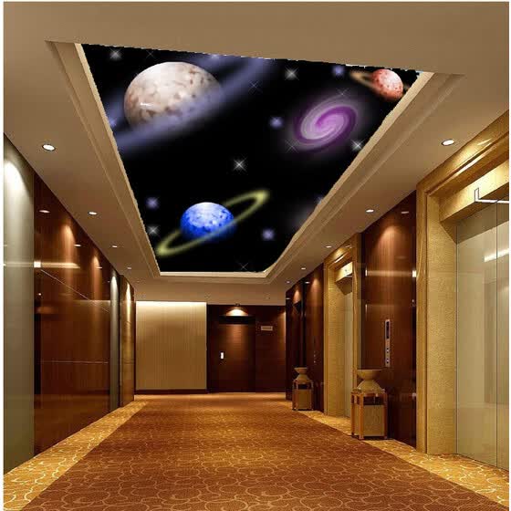 Shop 3d Photo Wallpaper Large Mural 3d Stereo Ceiling Star