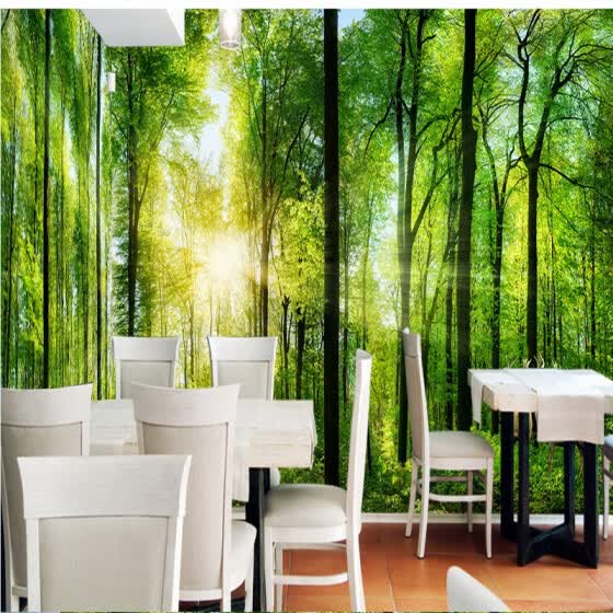 Shop Custom 3d Mural Jungle Forest 3d Landscape Background Wall Painting Home Decoration Bedroom Living Room Wallpaper Mural Online From Best Wall Stickers Murals On Jd Com Global Site Joybuy Com