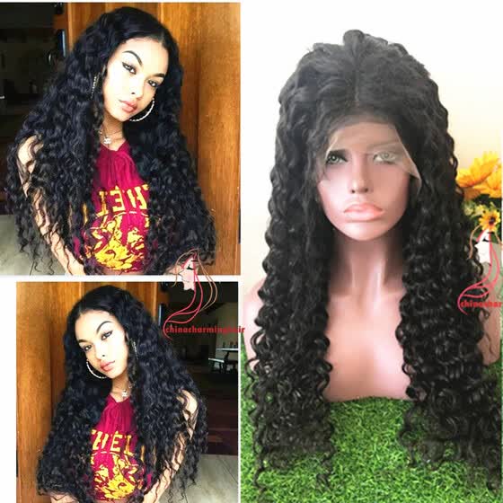 Shop 150 Density Curly Virgin Human Hair Wigs For Black Women