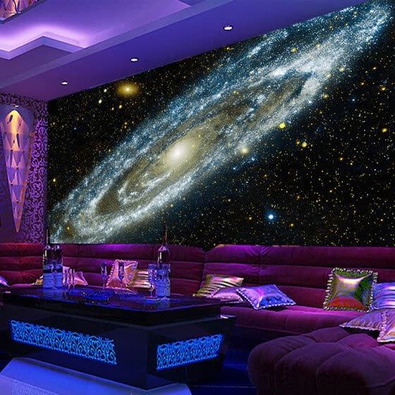 Shop Custom Any Size 3d Wall Mural Wallpaper Galaxy Starry Nebula
