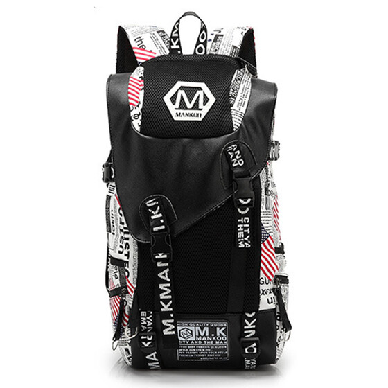 Travel Backpack Waterproof Computer Schoolbags Backpack Mens Travel Bags Color : Black, Size : 18 INCHES