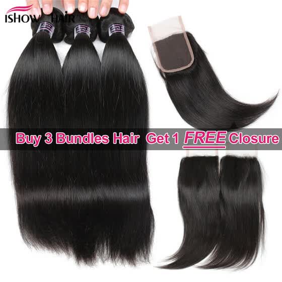 Shop Ishow Hair Bigest Spring Sale Buy 3 Bundles Straight Hair Get
