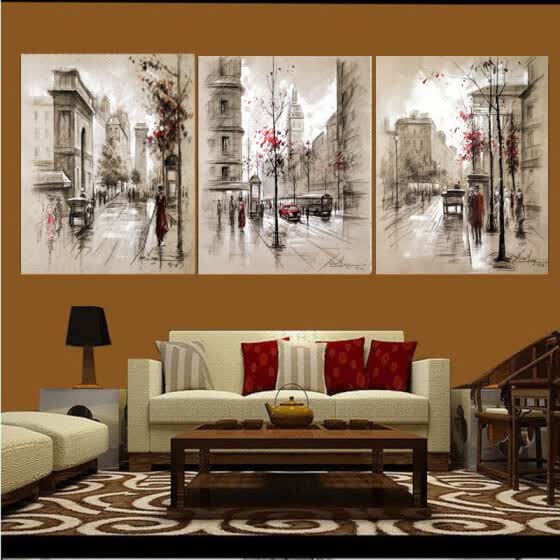 Living Room Decor Art Shop 3 Panels Canvas Painting  modern on the wall Picture 