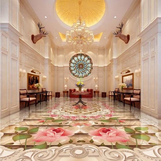 Shop Free Shipping Luxury Marble Patterned Parquet 3d Floor