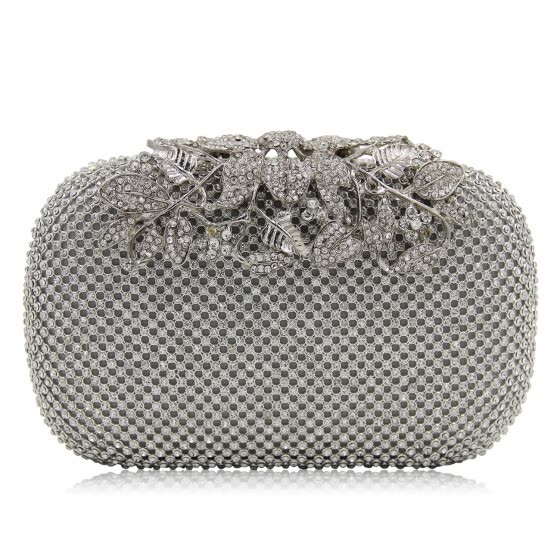 silver clutches online