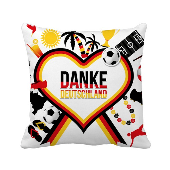 Shop Germany Football Flag Culture Pattern Square Throw Pillow