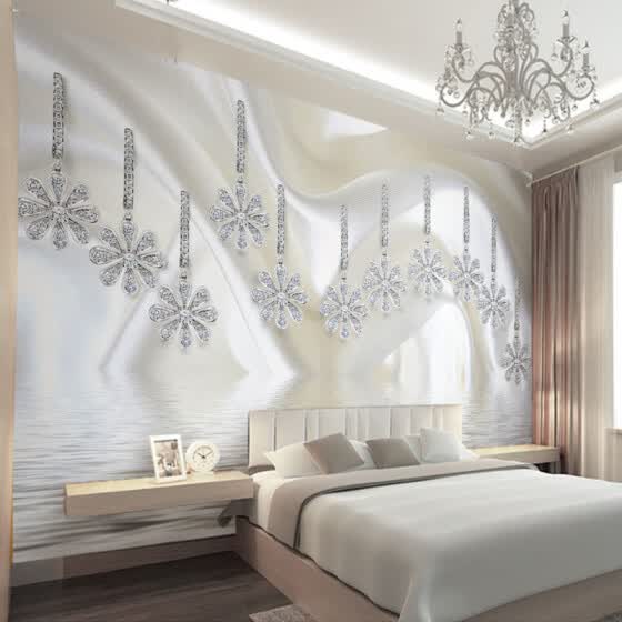 Shop Custom 3d Wall Murals Wallpaper Luxury Silk Diamond Home Decoration Wall Art Mural Painting Living Room Bedroom Papel De Parede Online From Best Wall Stickers Murals On Jd Com Global Site