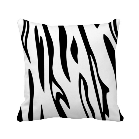 Shop Zebra Animal Art Grain Illustration Pattern Square Throw