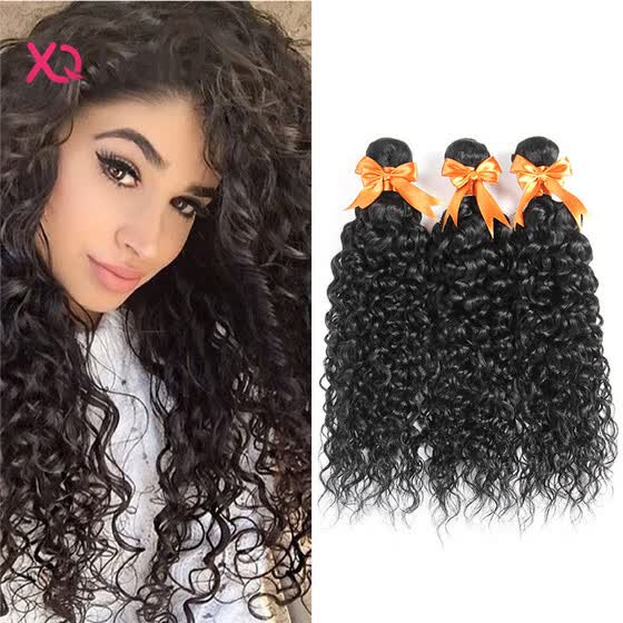 Shop Indian Water Wave 3 Bundles Indian Virgin Hair Wet And Wavy