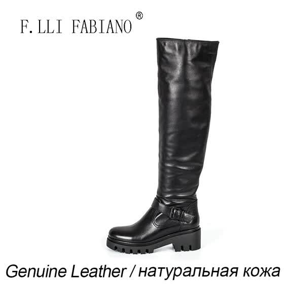 Shop F.LLI.FABIANO Winter Long Martin Boots Women Mid heel Shop F.LLI.FABIANO Winter Long Martin Boots Women Mid heel