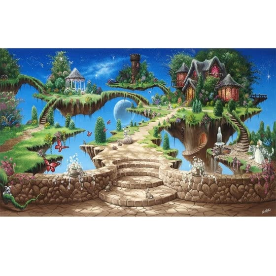 Shop Photo Wallpaper 3d Stereo Cartoon Fairy Tale Castle Mural Kid S Bedroom Living Room Amusement Park Backdrop Wall Painting Fresco Online From Best Wall Stickers Murals On Jd Com Global Site