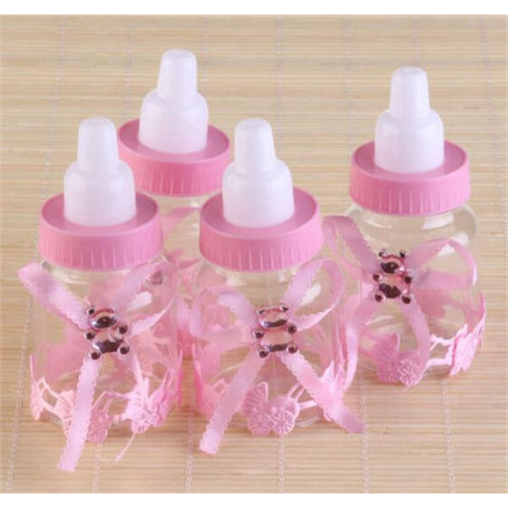 24 Fillable Bottles for Baby Shower Favors Blue Pink Party Decorations Girl JP