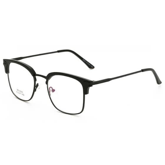 rimless clear lens glasses