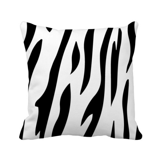 Shop Zebra Animal Art Grain Illustration Pattern Square Throw