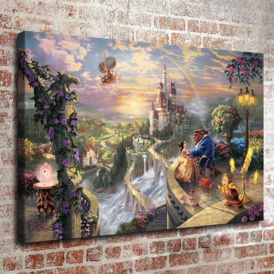 Shop Beauty And The Beast Falling In Love Hd Print On The