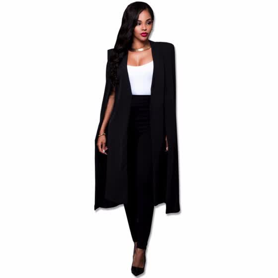 black cape cardigan