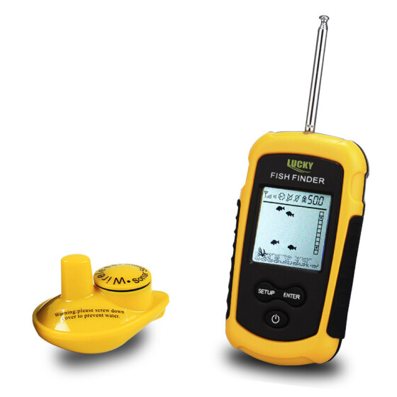 Portable 100m Wireless Fish Finder Fishing Alarm 40M//130FT Sonar Depth