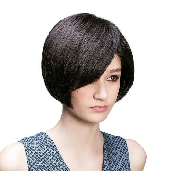 Shop Ladies Short Hair With Black Color Italy Human Hair Bob