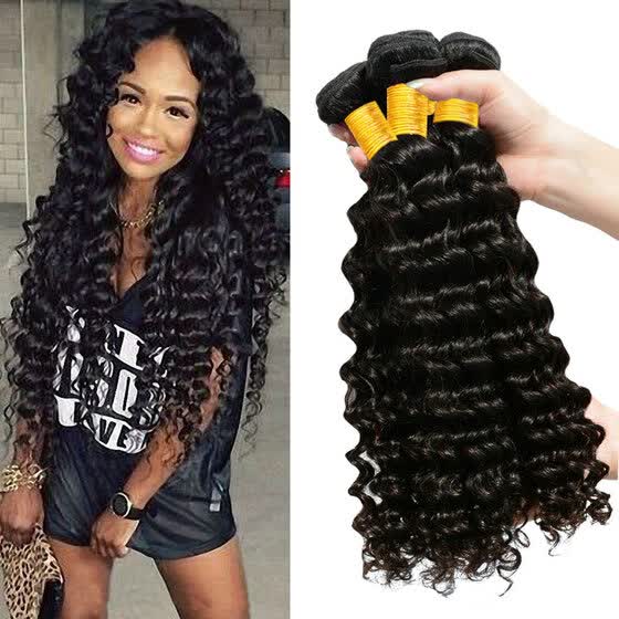 Shop Yavida Hair Indain Deep Wave 4 Bundles Unprocessed Indian