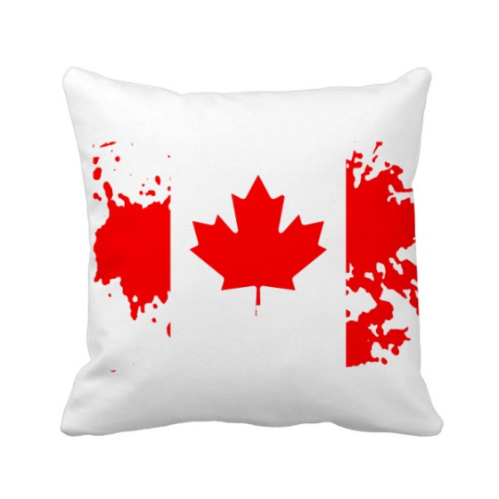 Canada Flavor Flag And Maple Leaf, Sofa Pillows Canada