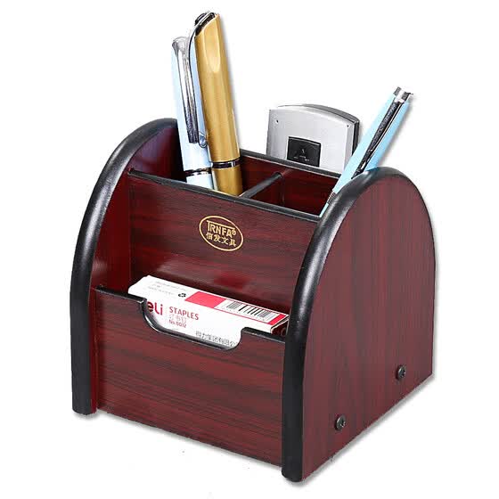 Trnfa Tn 823 Storage Block Wooden Pen Holder Office Desk Tn 823 Storage Block Wooden Pen Holder