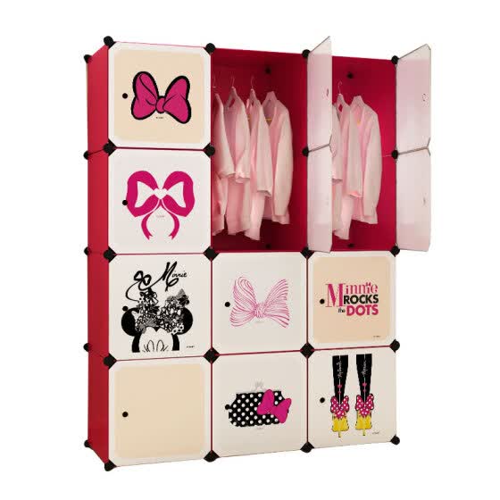 Shop Disney Minnie Storage Cabinet Simple Wardrobe Various