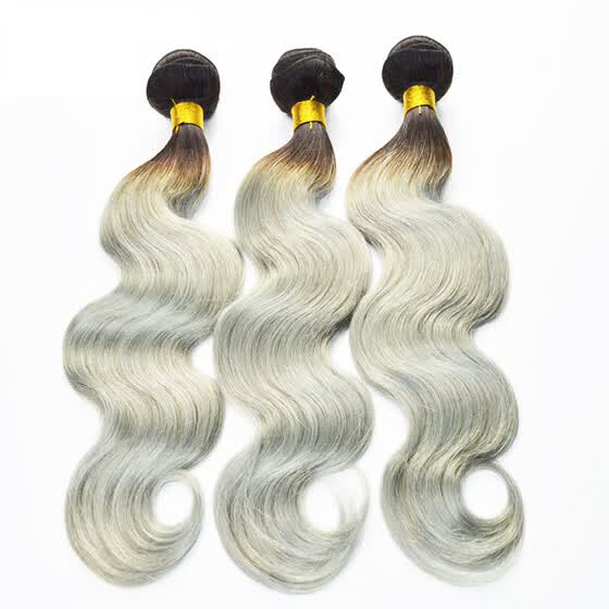 Shop Human Virgin Hair Ombre Brazilian Body Wave 5 Bundles For