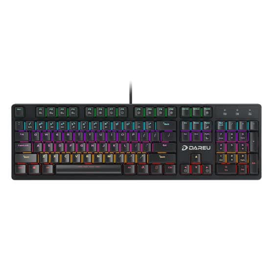 Shop Darwin (dareu) DK100 104 key game mechanical keyboard black green ...