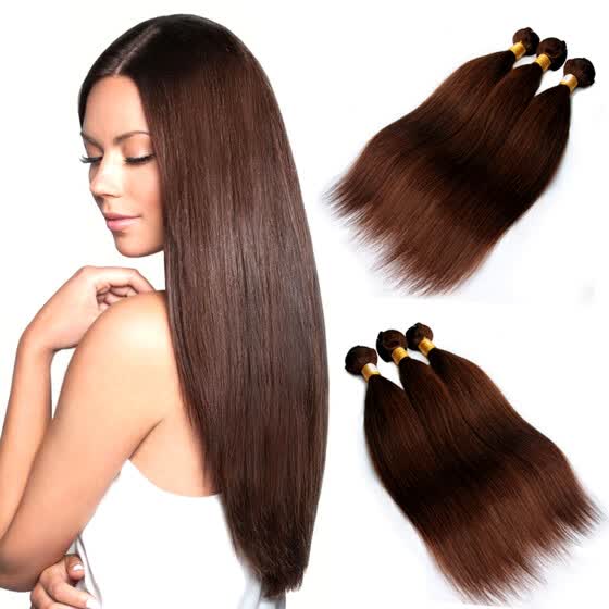 Shop Nami Hair 3 Bundles Light Brown 4 Color Brazilian Human
