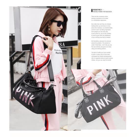 pink fitness bag