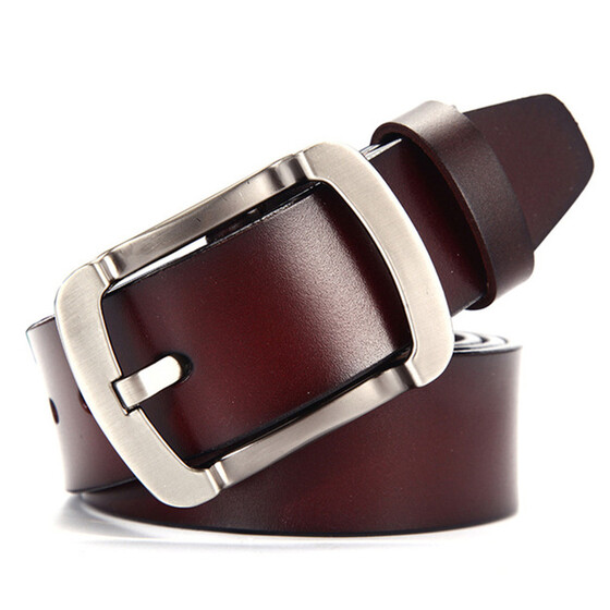 HULIUP Mens Belt Mens Belt Luxury Automatic Buckle Leather Belt Mens Belt 3.5 cm Width