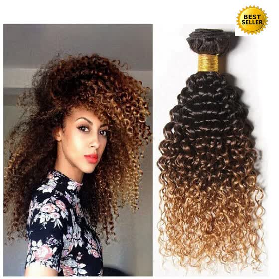Shop Protea Ombre Brazilian Hair Bundles Kinky Curly Weave Human
