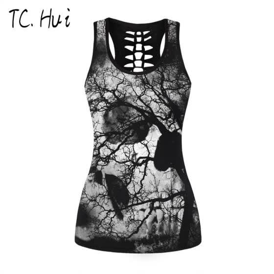 skull vest top womens