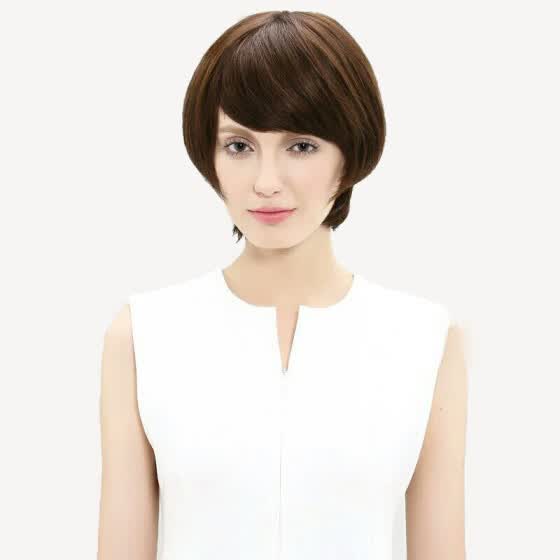 Shop Occident Hot Sale Wigs For Women Short Hair Wig Natural Color